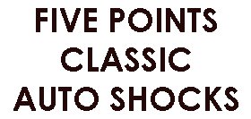Five Point Classic Auto Shocks